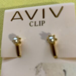 Aviv clip on style earrings